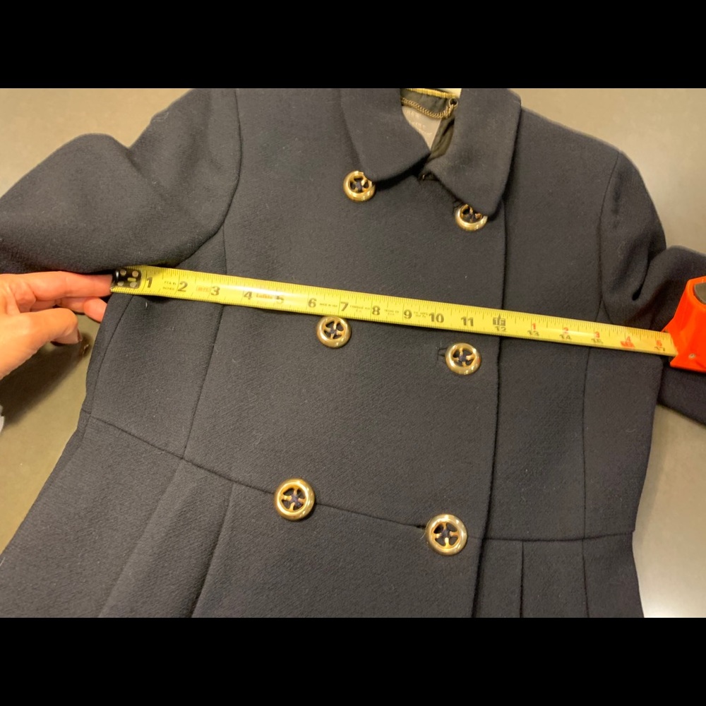 🔥J.Crew Double Cloth Double Breasted Navy Coat😍 - Picture 7 of 8
